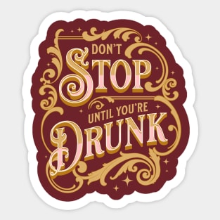 Funny Alcohol T Shirt Retro Drinking Sticker